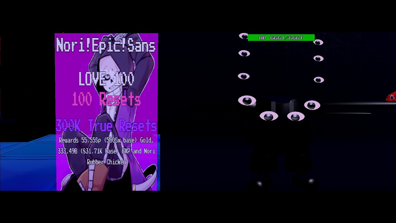 Undertale Mania Of Heroes soloing NullDream and Nori!Epic!Sans (secret and new boss)