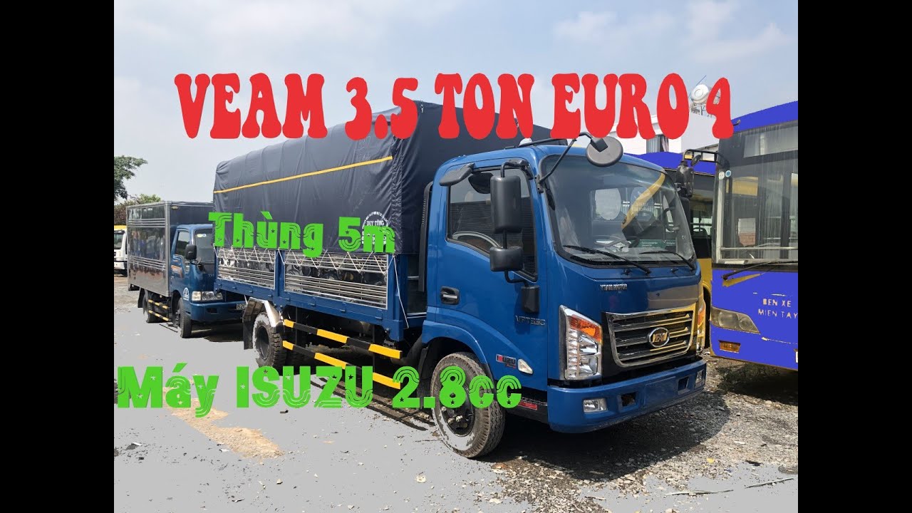 Giới Thiệu Xe Tải Veam VT350 3.5 Tấn M&aacute;y Isuzu Th&ugrave;ng 5m | Gi&aacute; Xe Tải Veam VT350 3.5 Tấn Tốt Nhất