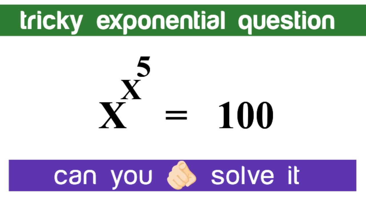 A tricky math exponential problem | how to solve | math olympiad