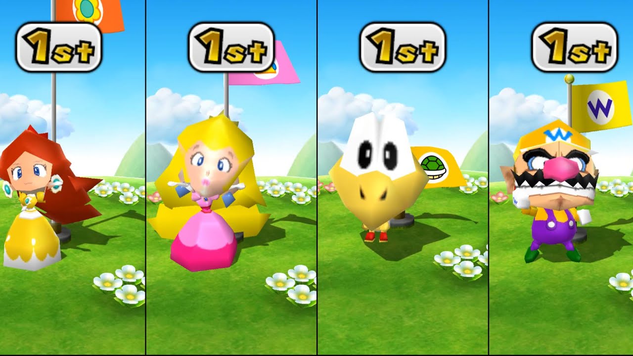 Mario Party 9 Mod - Daisy Vs Peach Vs Koopa Troopa Vs Wario - Minigames