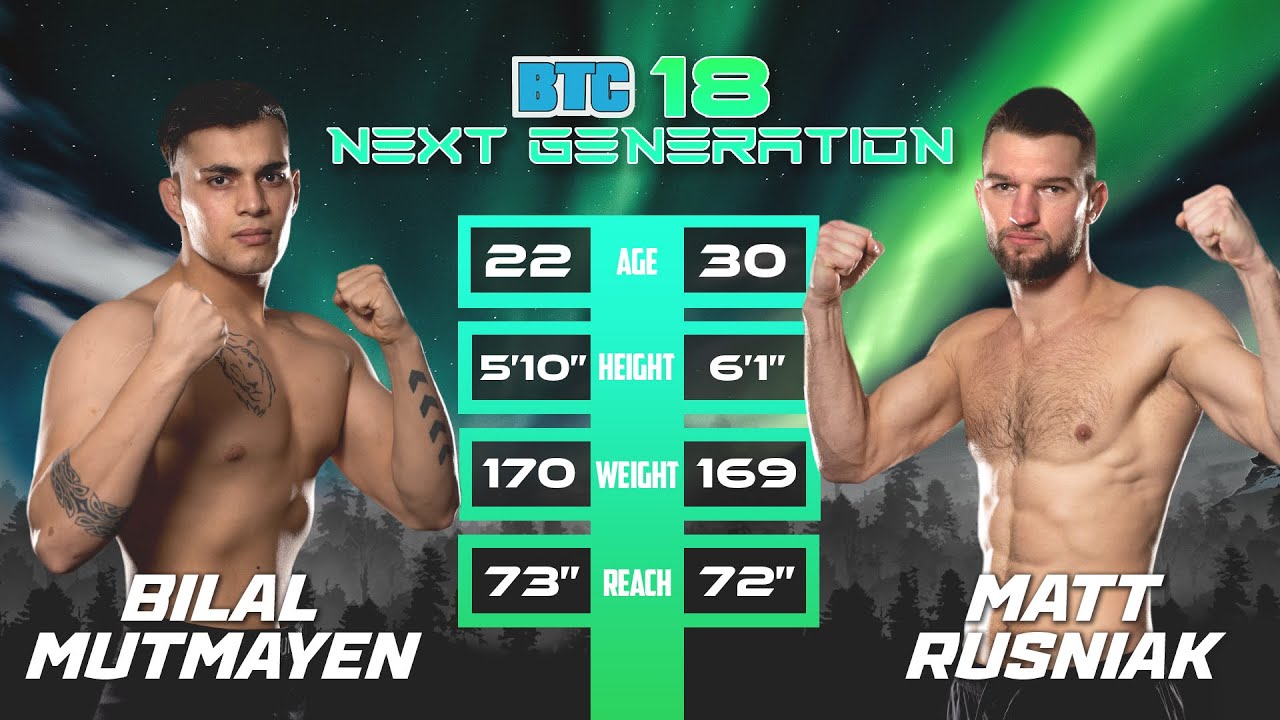 Mohammad Bilal Mutmayen vs Matt Rusniak | FULL FIGHT | BTC 18 Next Generation