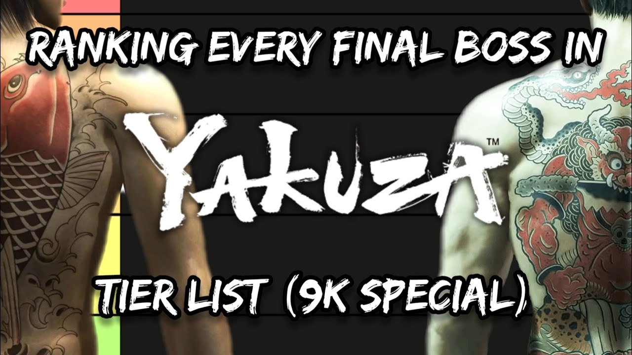 Ranking Every Yakuza Final Boss Tier List (9K Special)