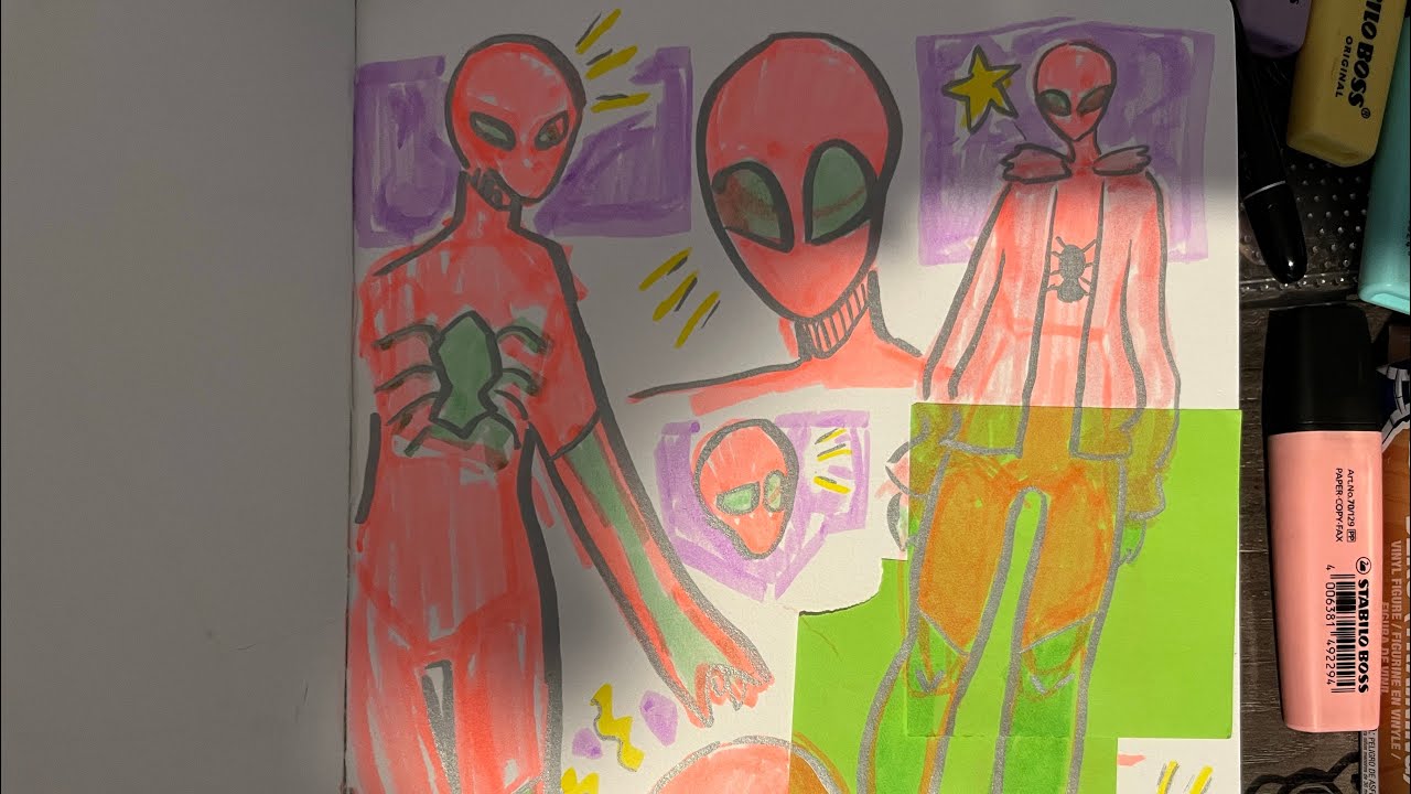 Myself as spider man drawing video 👍