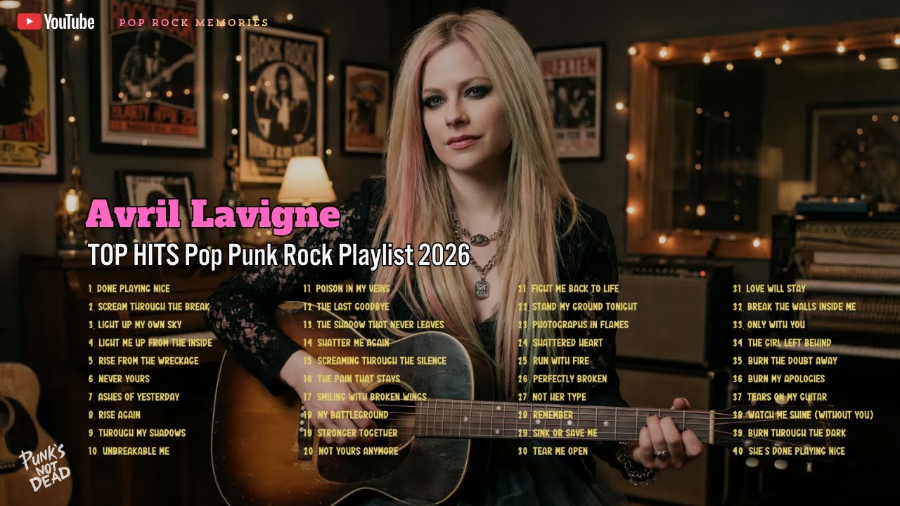 Avril Lavigne Songs 2026 New Anthem Pop Punk Rock playlist