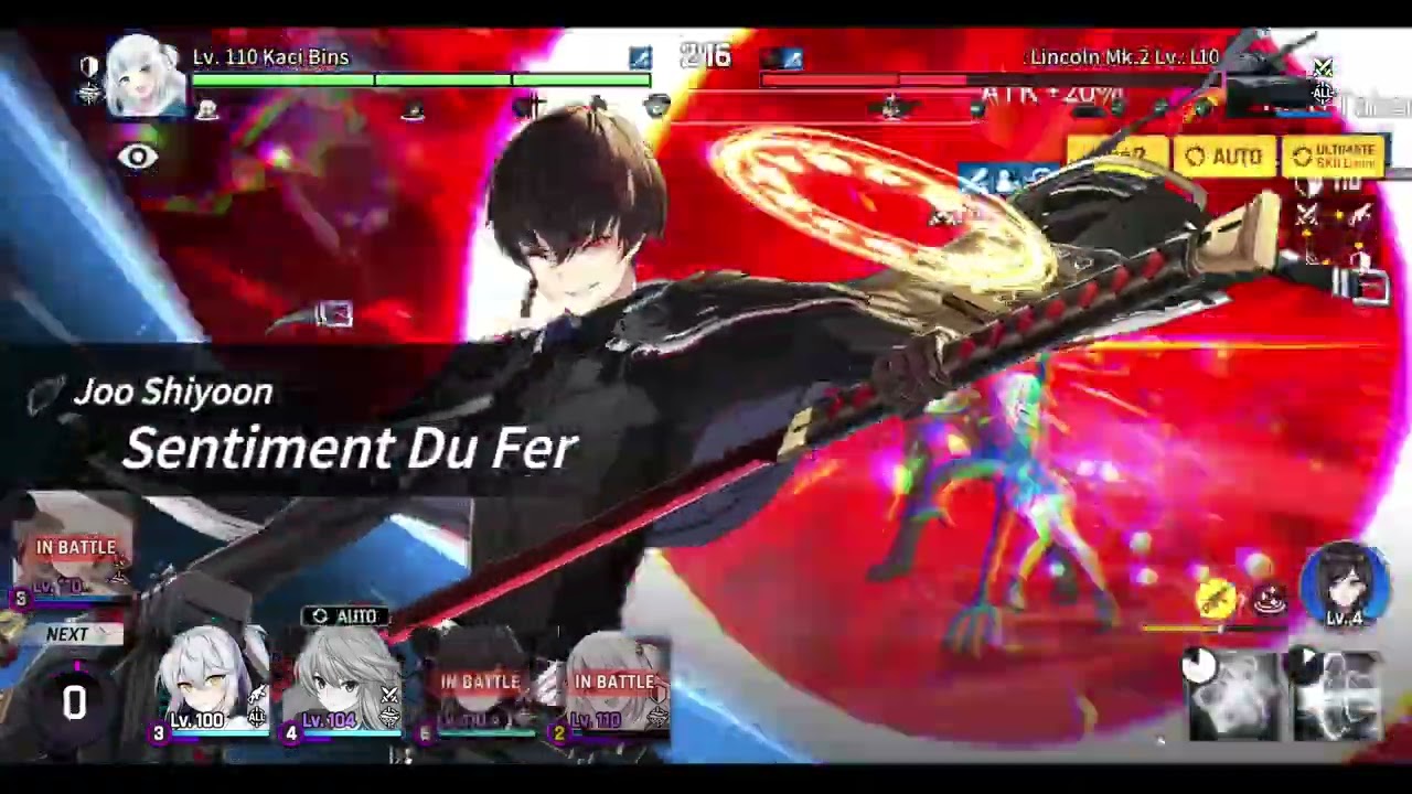 CounterSide: Gawr Gura(Kaci Bins)/Joo Shiyoon Team Composition