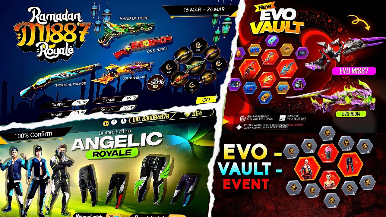 Angelic Pant Return 🤯💥 | White Shadow Bundle universal ring | Free Fire New Event | Ff New Event