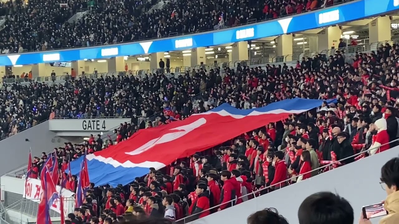 北朝鮮　国歌　サッカー日本対北朝鮮