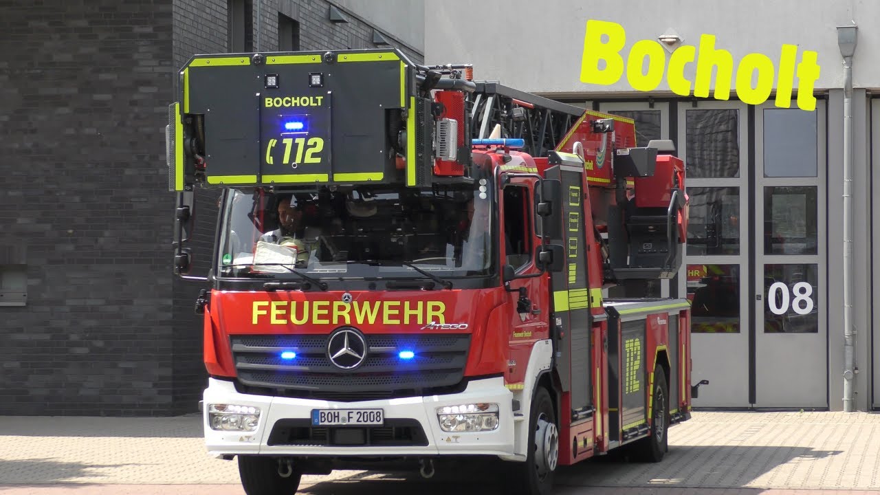 [NEUES NEF] BMA-Alarm! Freiwillige Feuerwehr, RTW & Polizei mit Blaulicht im Einsatz in Bocholt