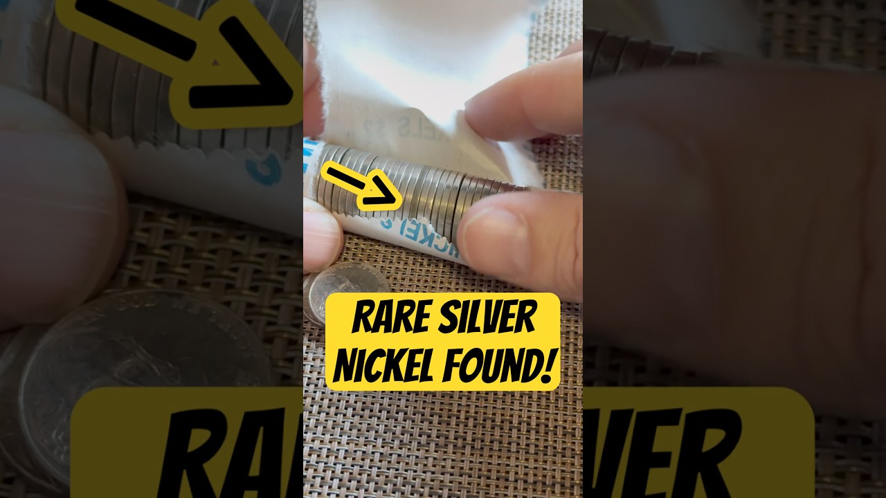 Rare Silver War Time Nickel Found At Bank! #coin #silver