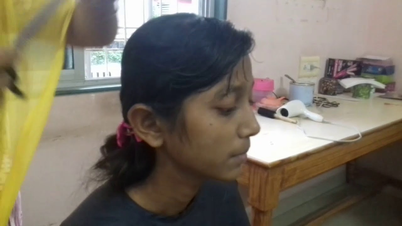 One side frant hair cut easy steps