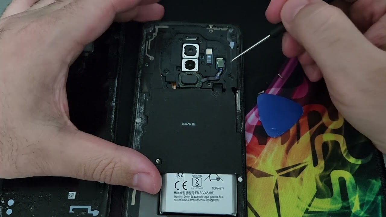 Trocando a bateria do S9 plus #samsung #s9plus