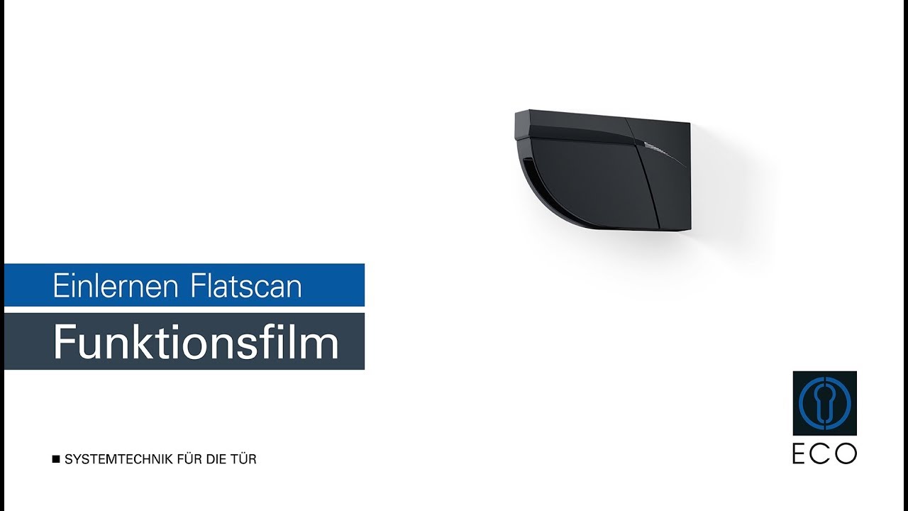Funktionsfilm – Einlernen Flatscan