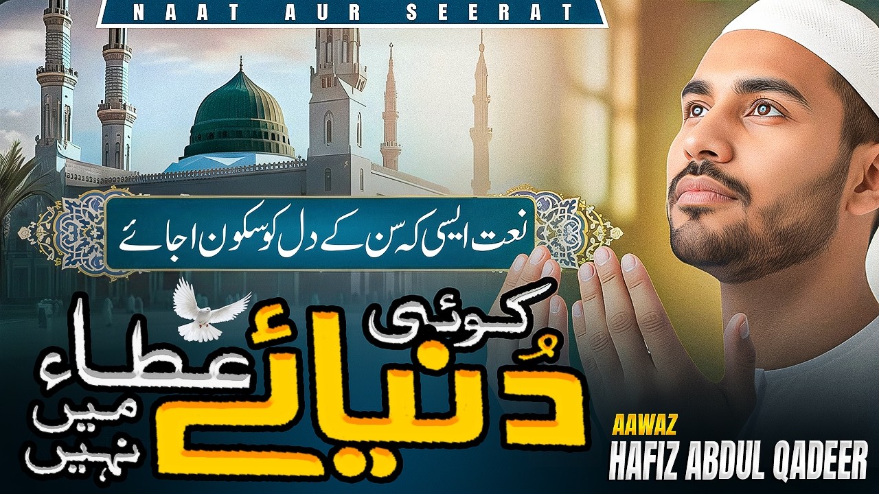 Koi Dunya e Ata Me Nahi Hamta Tera | Hafiz Abdul Qadeer | New Naat Sharif | Naat aur Seerat #naat