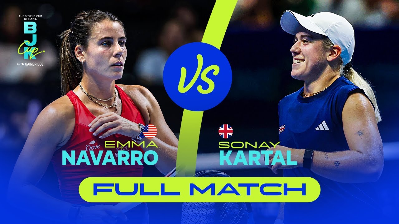 Emma Navarro (USA) v Sonay Kartal (GBR) | 2025 Billie Jean King Cup Finals | Match Highlights