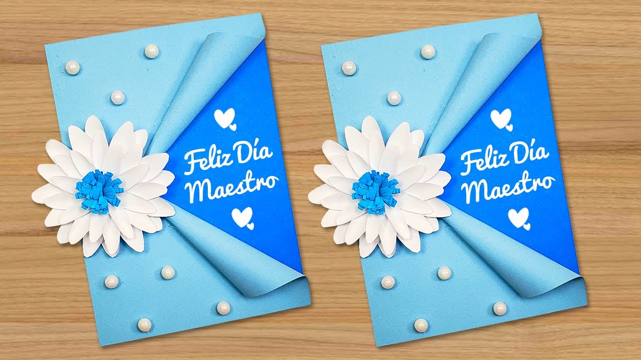 🌷🥰LINDA TARJETA PARA EL DÍA DEL MAESTRO 🌷 Teacher's Day Card | Tarjeta hecha a mano