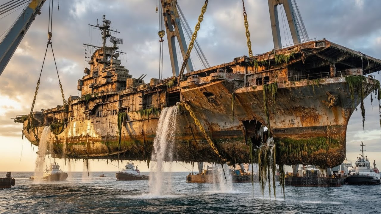Lost for Decades Beneath the Ocean Salvaging & Restoring a World War II Aircraft Carrier