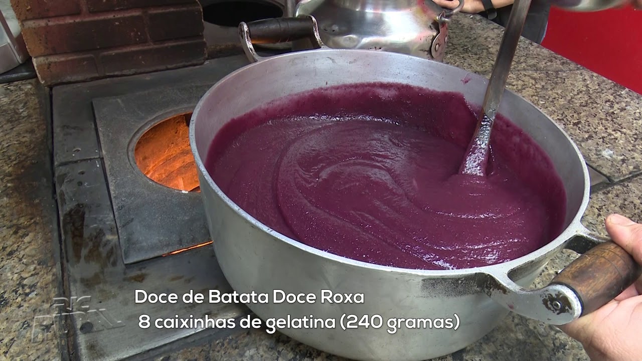 Aprenda a receita Doce de Batata Roxa