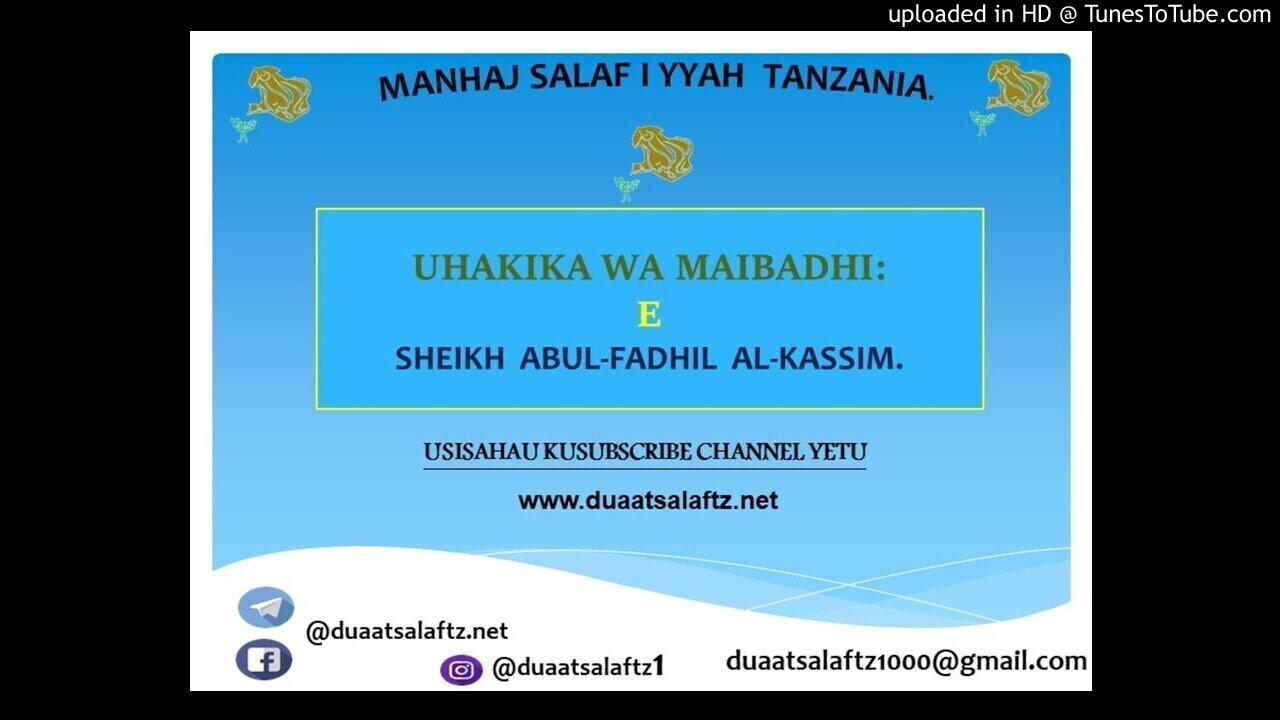 Uhakika wa Maibadhi E - Sheikh Kassim Mafuta