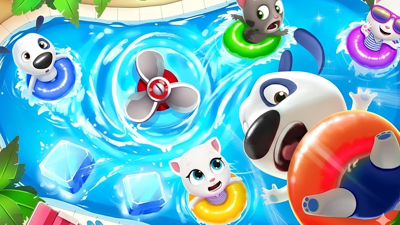 Talking Tom Pool Gameplay Android ios 