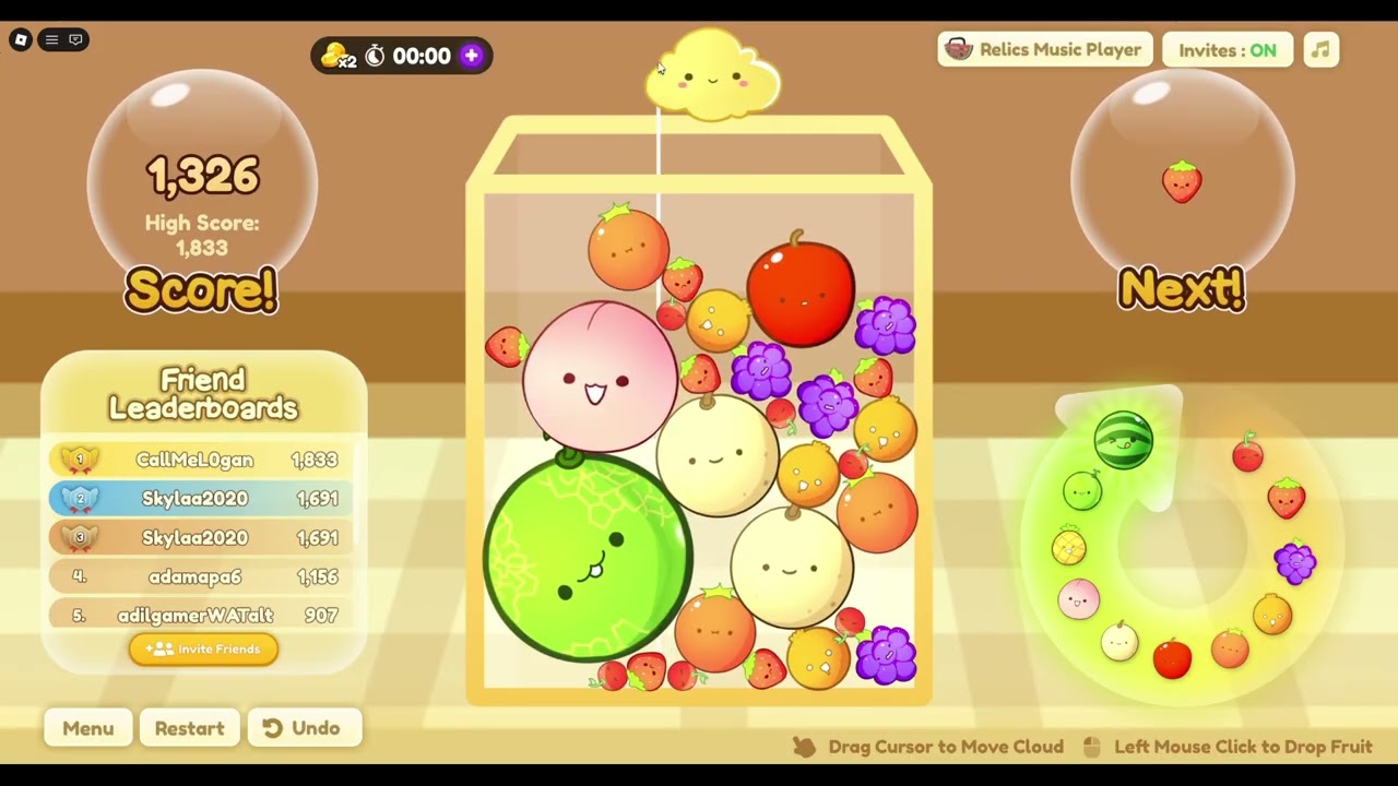 This FRUIT TETRIS Game Gets INSANE at the End!!