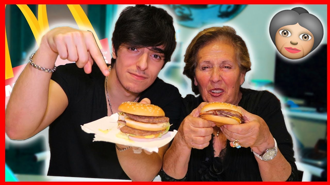 🍔NONNA MANGIA MC DONALD'S PER LA PRIMA VOLTA | PEPIYOS 🍔