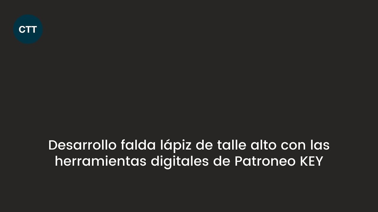 Desarrollo falda lápiz con talle alto con las herramientas de Patroneo KEY