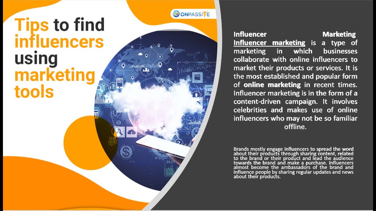 #ONPASSIVE BLOG VIDEO: Influencer marketing tools to find the most influential people
