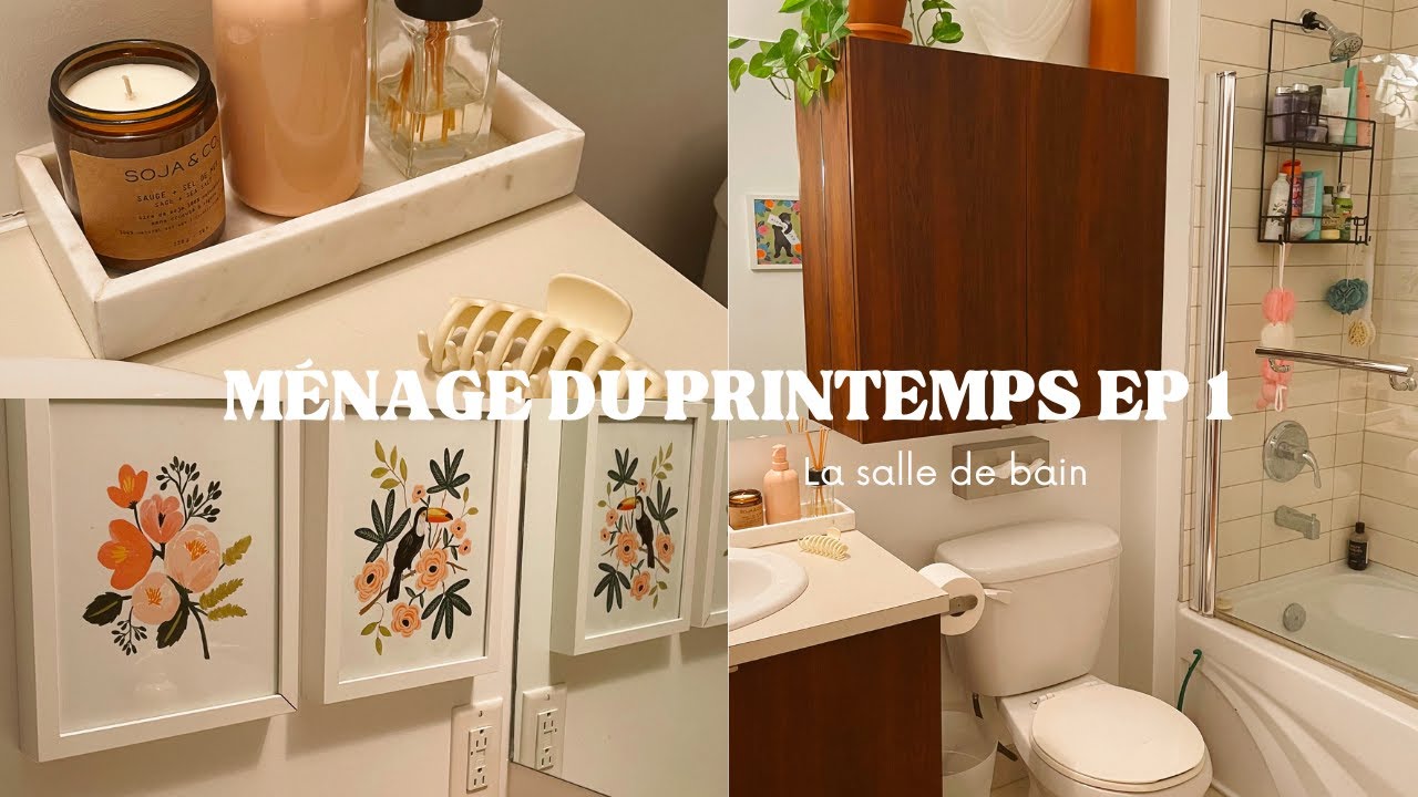 MÉNAGE DU PRINTEMPS - GRAND DÉSENCOMBREMENT, NETTOYAGE ET ORGANISATION DE LA SALLE DE BAIN
