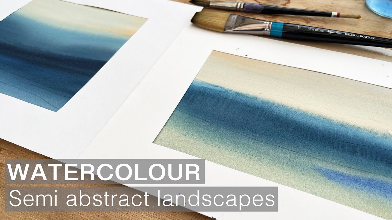 Abstract Landscapes in Watercolour Tutorial | Wet in Wet Technique