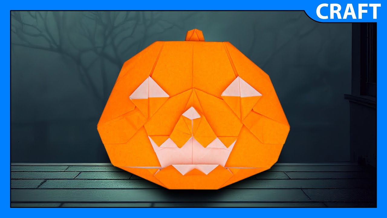 Origami Pumpkin | Jack-o-lantern | Halloween Decoration Ideas