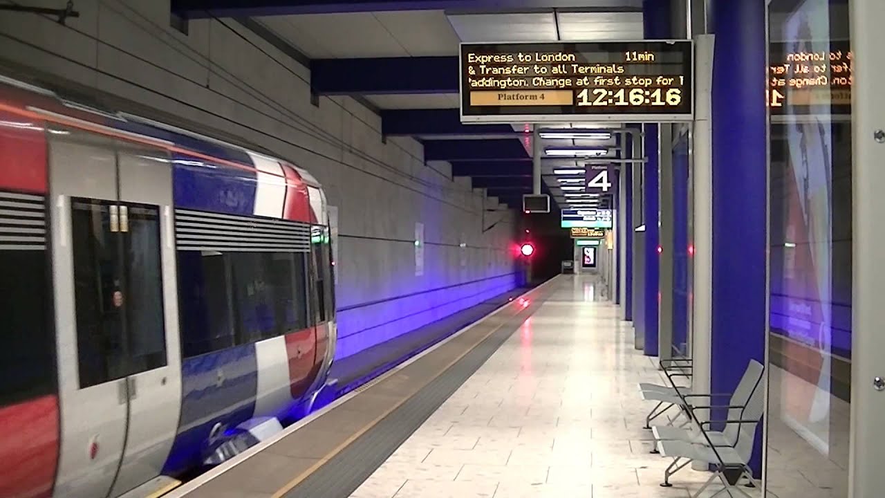 Heathrow Express class 332 journey Heathrow Central-Heathrow Terminal 5 & back 28/09/13