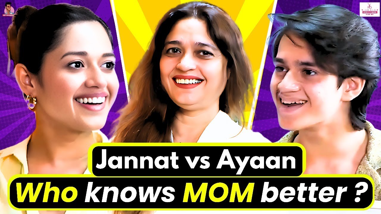 Jannat Zubair vs Ayaan Zubair in HILARIOUS How Well Do You Know Your Mom | @jannatzubairrahmani956