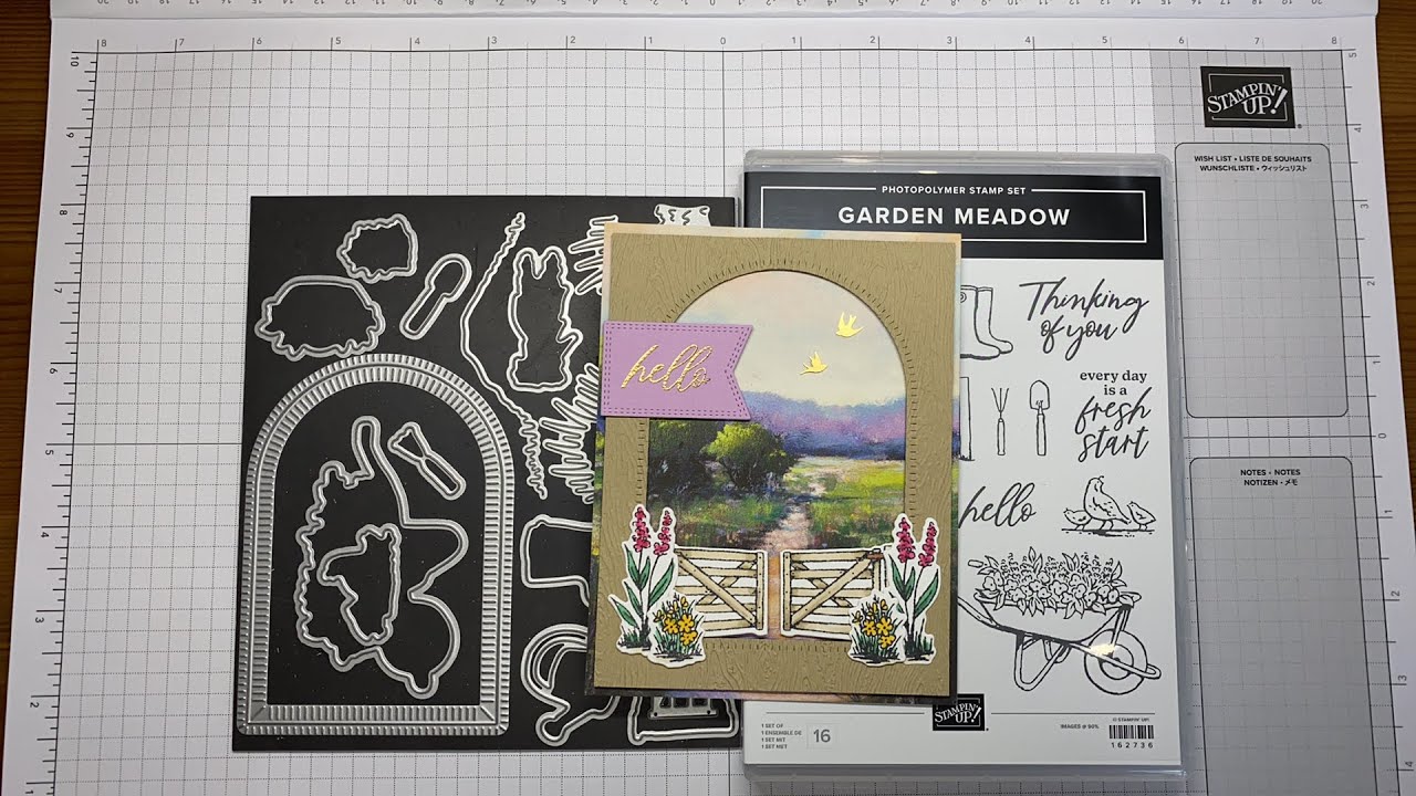 Stampin’ Up! Garden Meadow Hello Card Tutorial