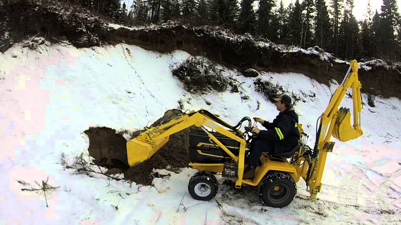 Cub cadet 1450 homemade backhoe and loader