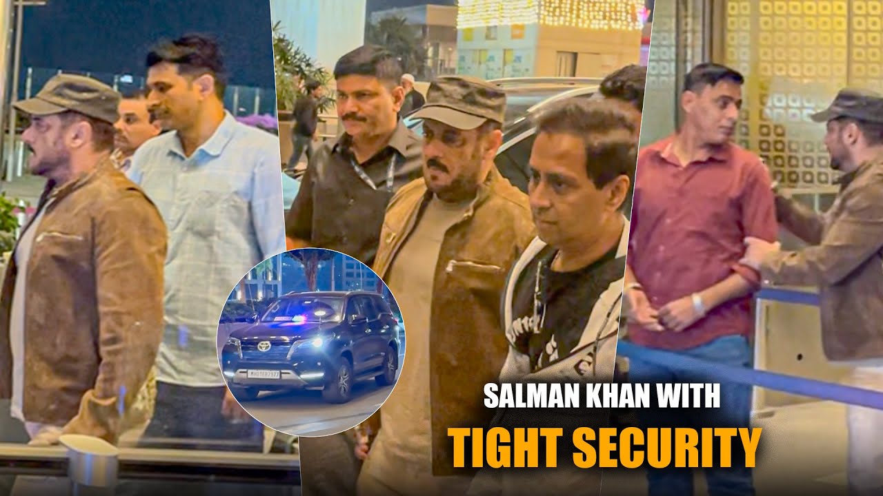 Full Video |Salman Khan&rsquo;s Grand Airport Entry with Heavy Security Cover |