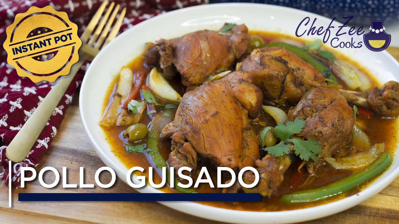 Instant Pot Pollo Guisado | Stew Chicken Recipe | Dominican Recipes | Chef Zee Cooks