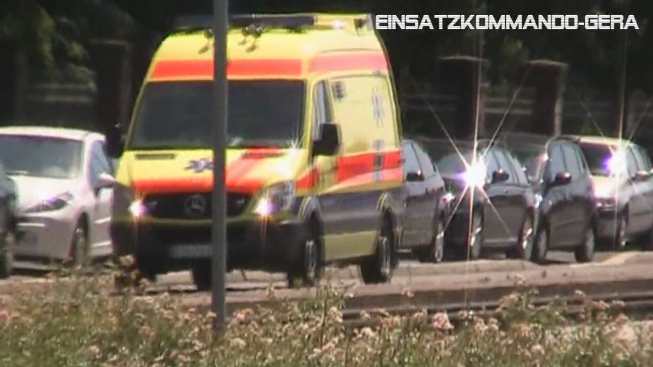 2x RTW Ambulanz Erfurt + RTW DRK KV. Kyffhäuserkreis + RTW RD Schmolke