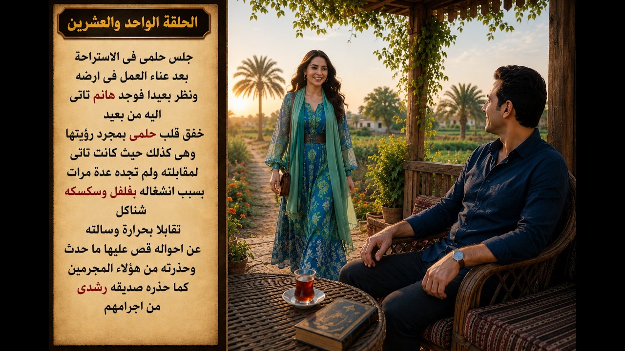 الحلقة واحد وعشرون من قصة العنوان لاحقا