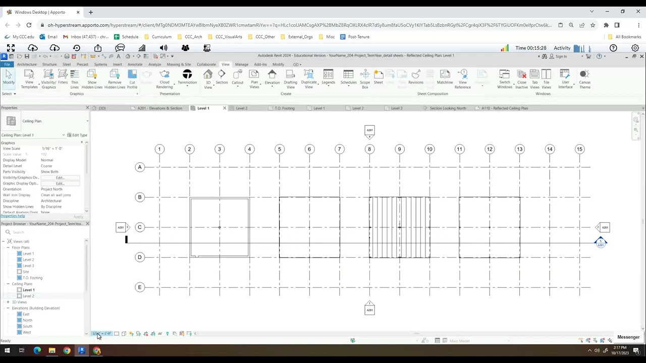 Reflected Ceiling Plan Sheet