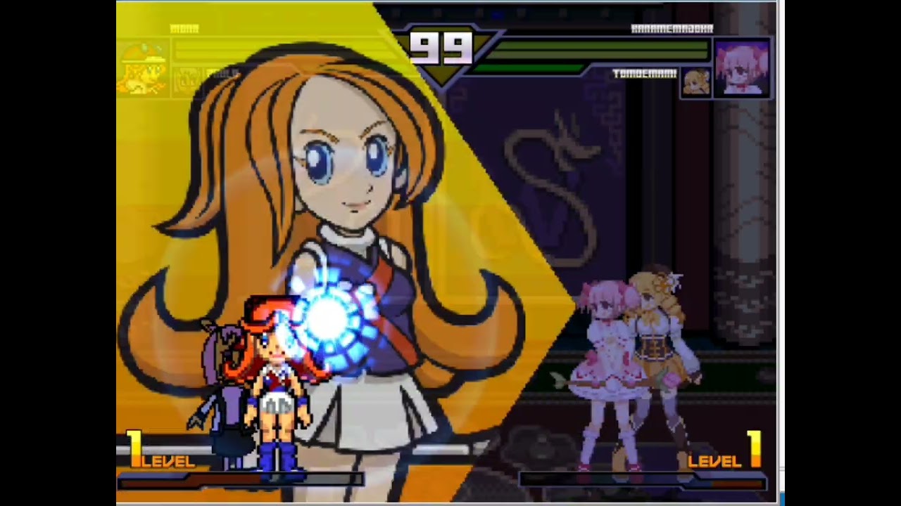 Rock Rune M.U.G.E.N #22- Paula Fox and Mona VS Madoka Kaname and Mami Tomoe