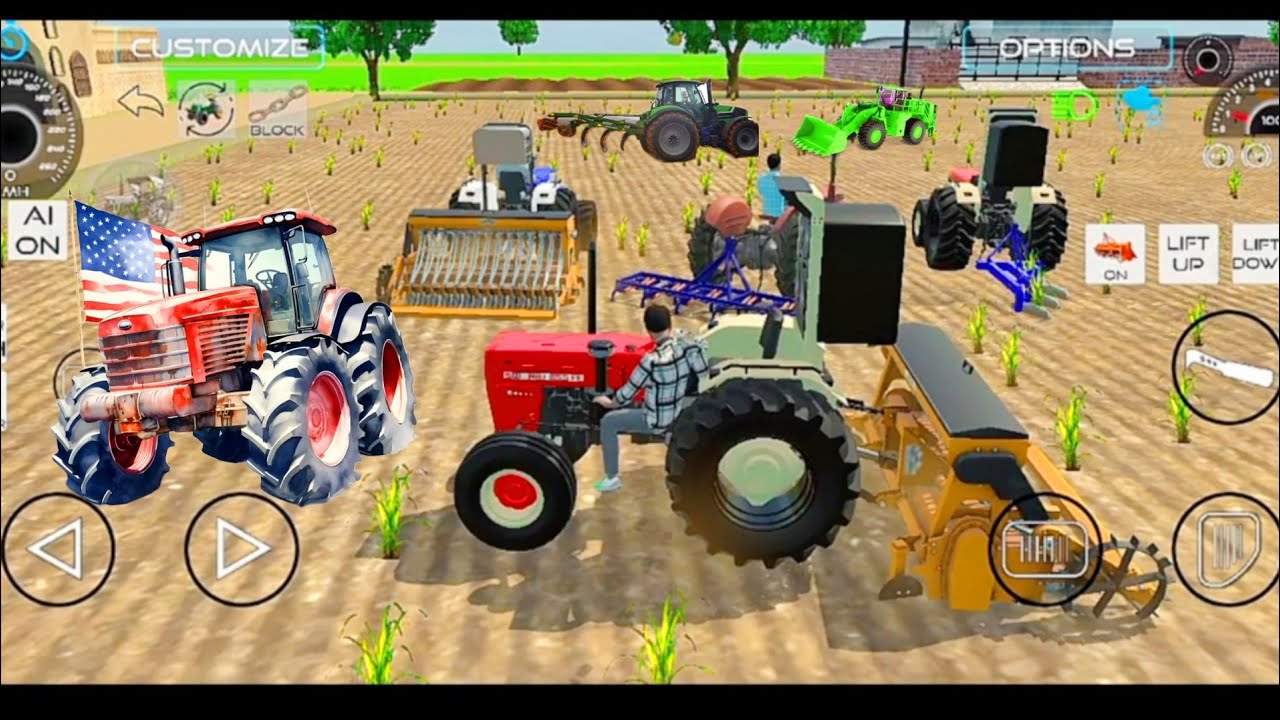 Khet Jotne Ke Liye Bahut Sare Tractor Aa Gaye 😱🚜 #gaming #youtubegaming #gamingvideo #tractorgame 