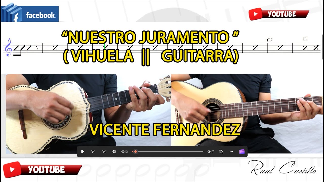 NUESTRO JURAMENTO || VIHUELA || GUITARRA  || ACORDES