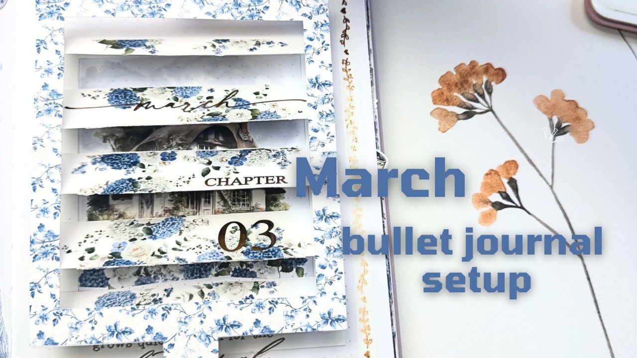 My March Bullet Journal Setup for 2026 | 'Countryside' by Paper Trail Plans