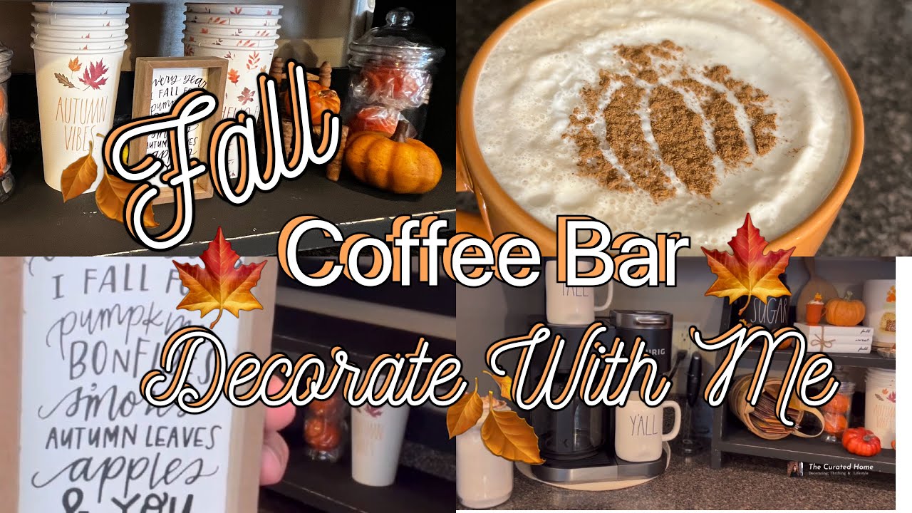 New 2023 Fall Coffee Bar / Decorate With me 🍂 #decorating #fall COLLAB with @abbystephen