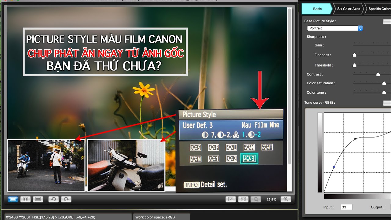 Hướng dẫn thêm Picture Style màu Film, trong trẻo chụp ăn liền vào máy ảnh Canon