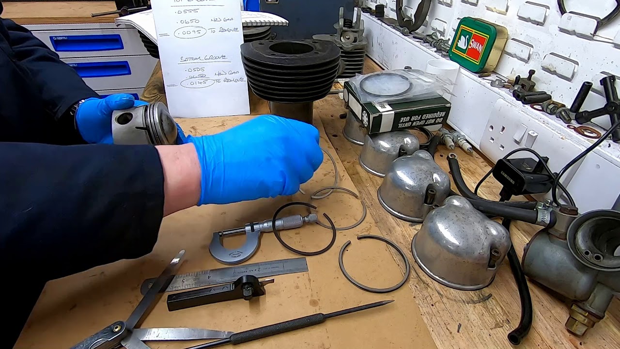 1959 Matchless G12 Piston Modification Part 2