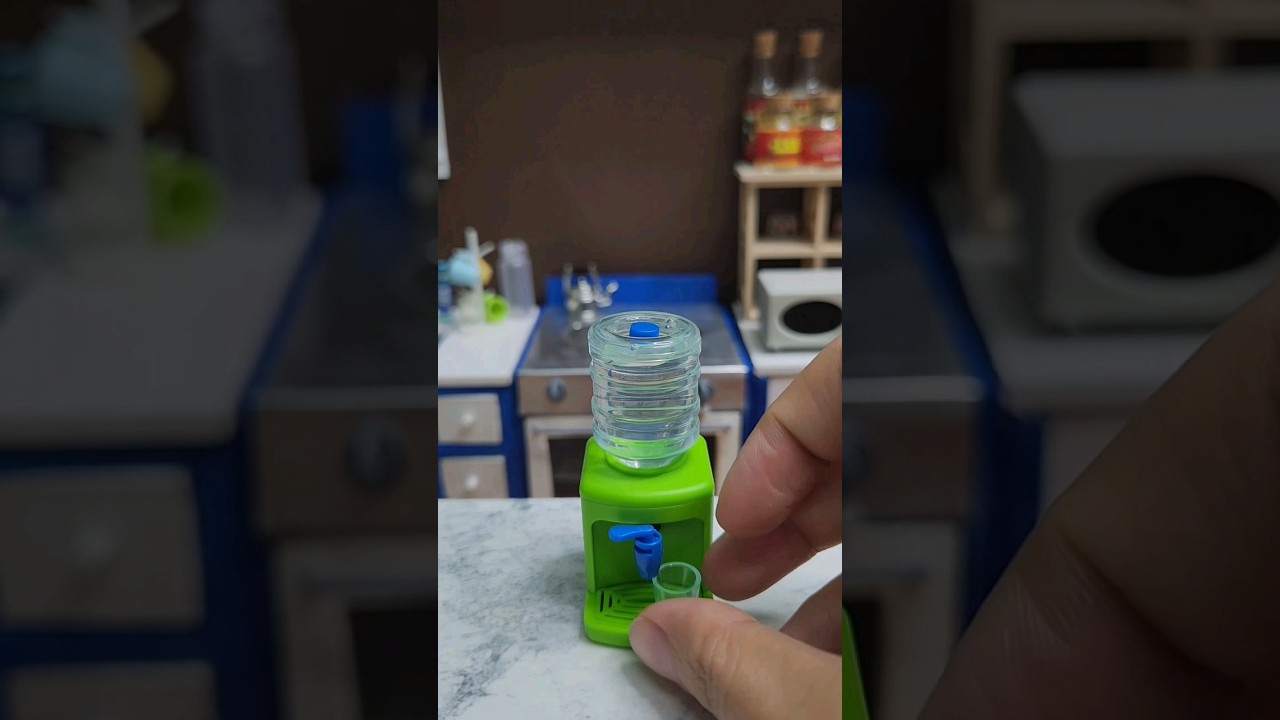 Miniature Water Dispenser  | ASMR #dollhouse #miniature #dochoi #unboxing