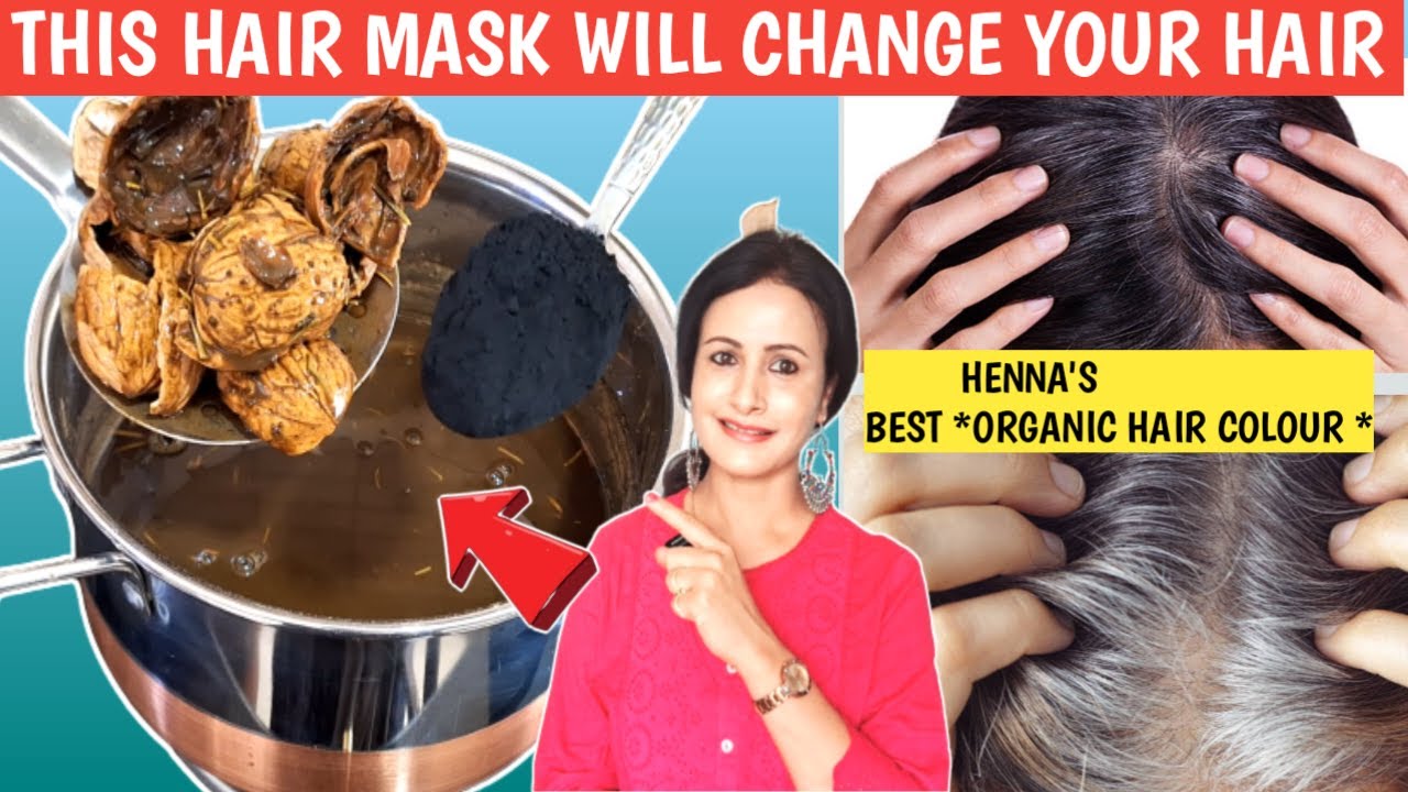 👆Try This New Way Of Henna Hair Colour/Controls Hairfall/White Hair To Brown/Organic Hair Colour Dye