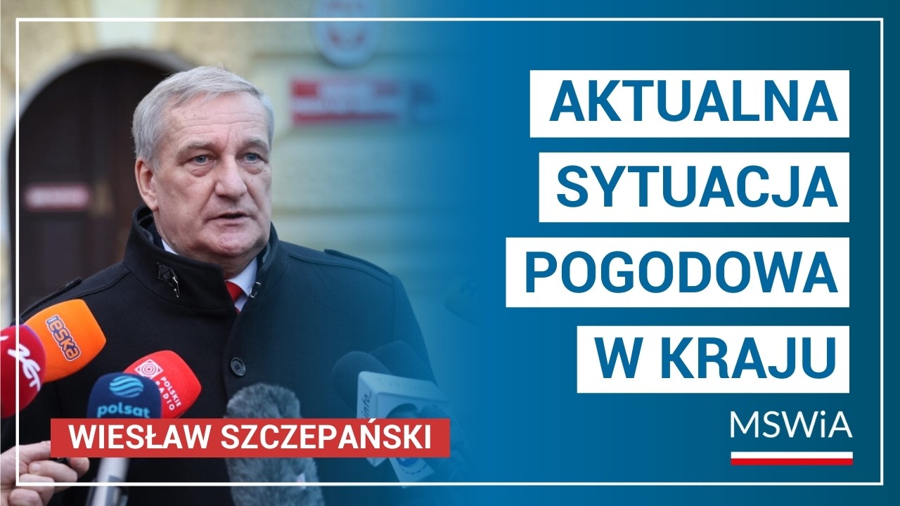 Briefing prasowy po odprawie ze służbami i wojewodami dotyczący sytuacji pogodowej w Polsce