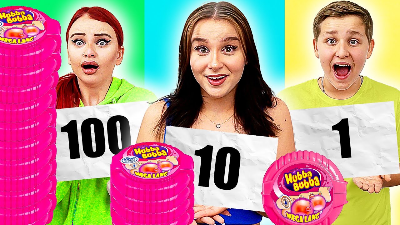 1, 10 oder 100 Schichten Essen 😳 (500&euro; f&uuml;r Gewinner)  - Celina